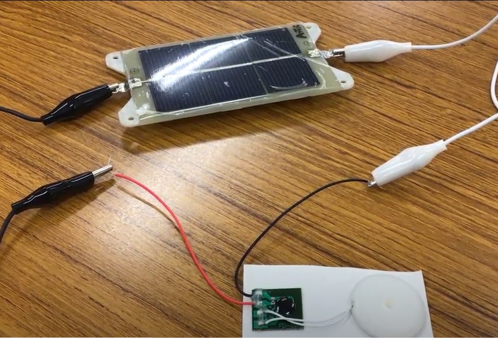 光電池と電子オルゴール