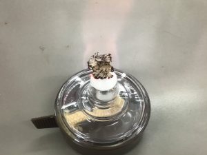 アルコールランプの炎