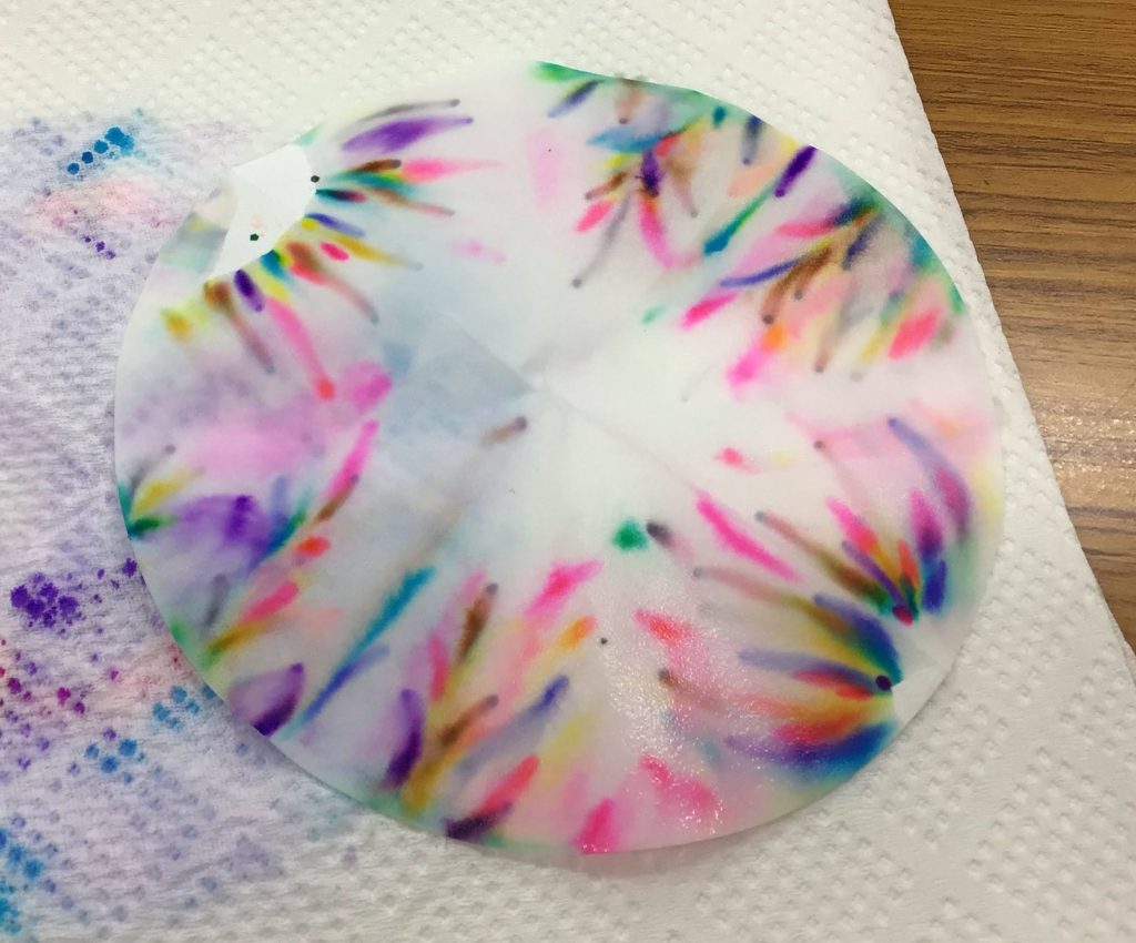 クロマトグラフィーでつくった模様